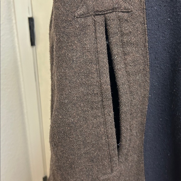 PLAN C Brown Wool and Cashmere Cape, Size 40, Medium, Made in Italy. EUC - Picture 5 of 11